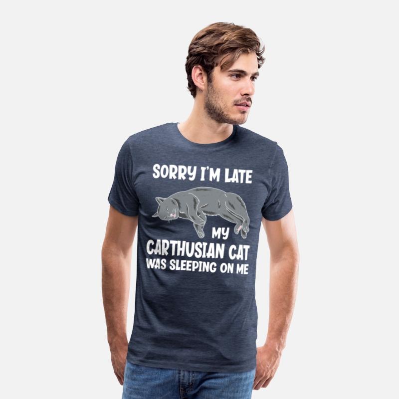 Sorry I'm Late My Carthusian Cat Sleeping On Me