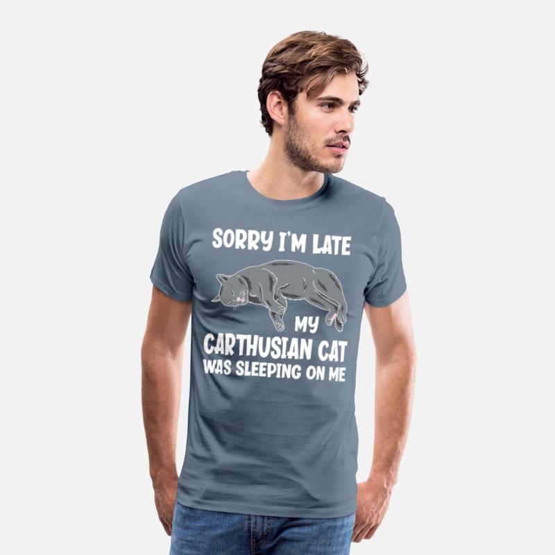 Sorry I'm Late My Carthusian Cat Sleeping On Me