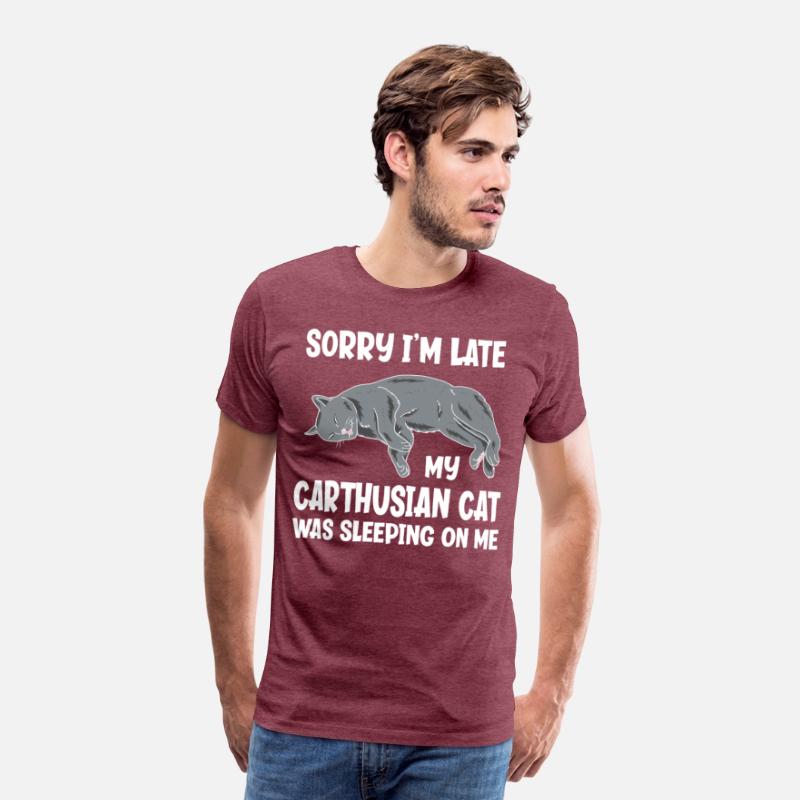 Sorry I'm Late My Carthusian Cat Sleeping On Me