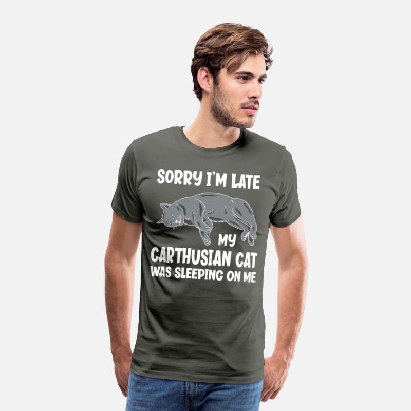 Sorry I'm Late My Carthusian Cat Sleeping On Me