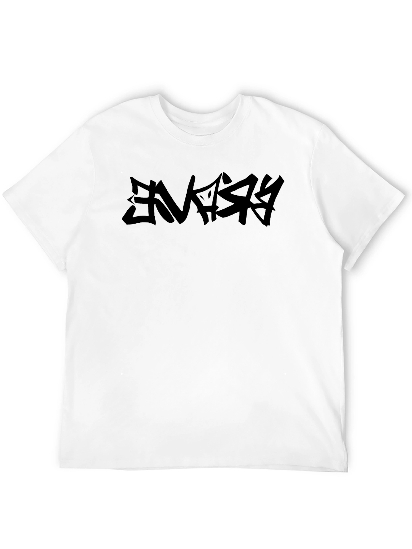 Black Graphic Tee - Urban Graffiti Style