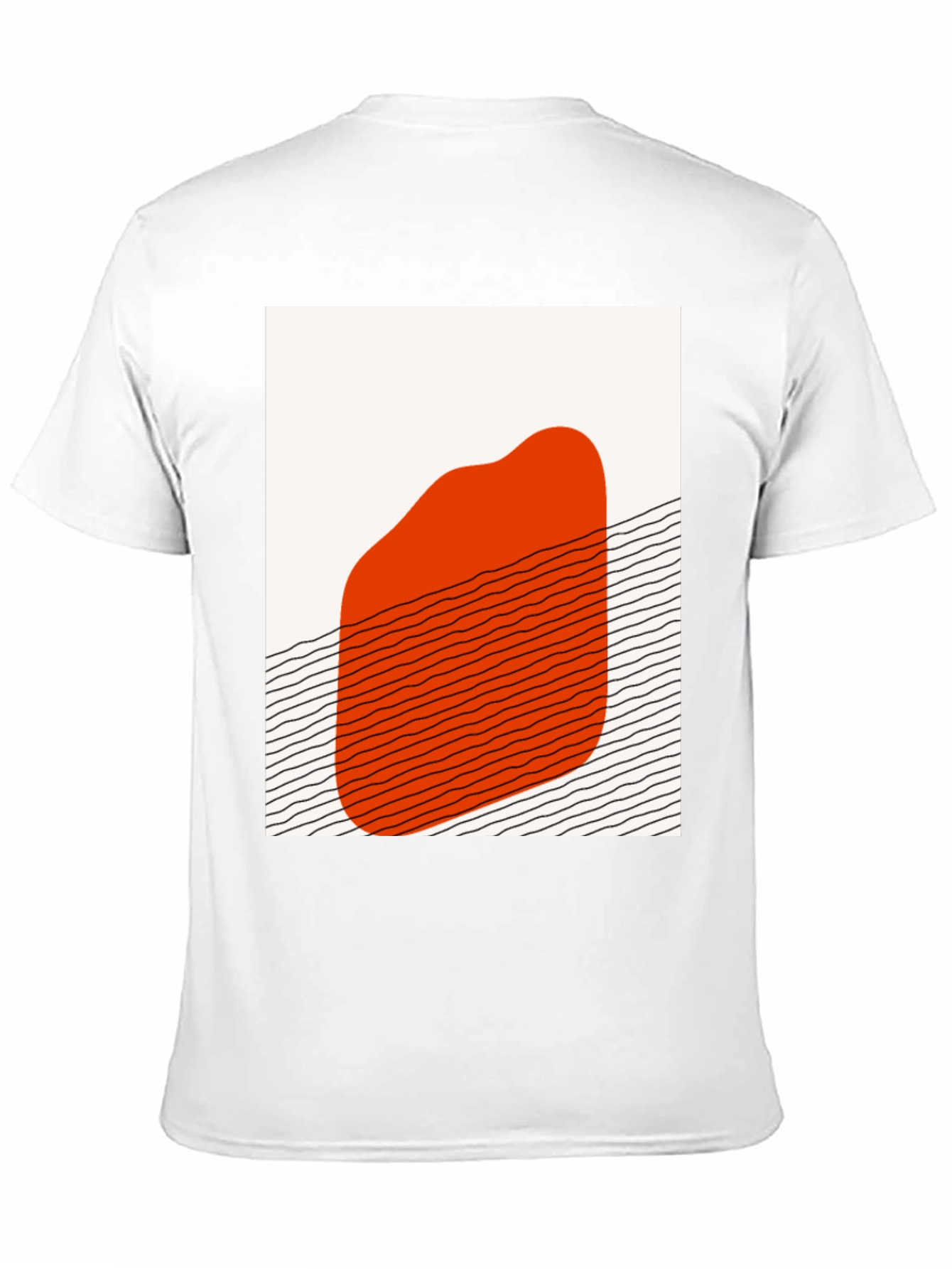 Abstract Graphic Print Crew Neck T-Shirt