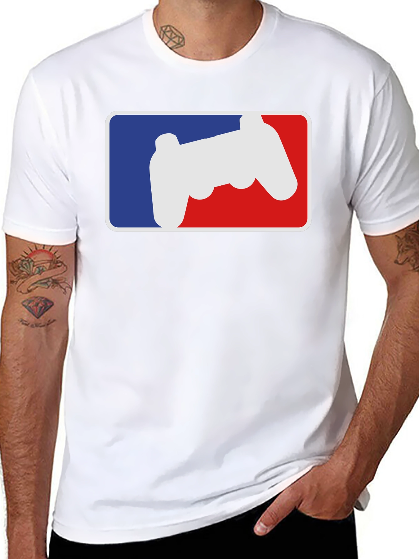 Gamer Controller Logo T-Shirt - Black
