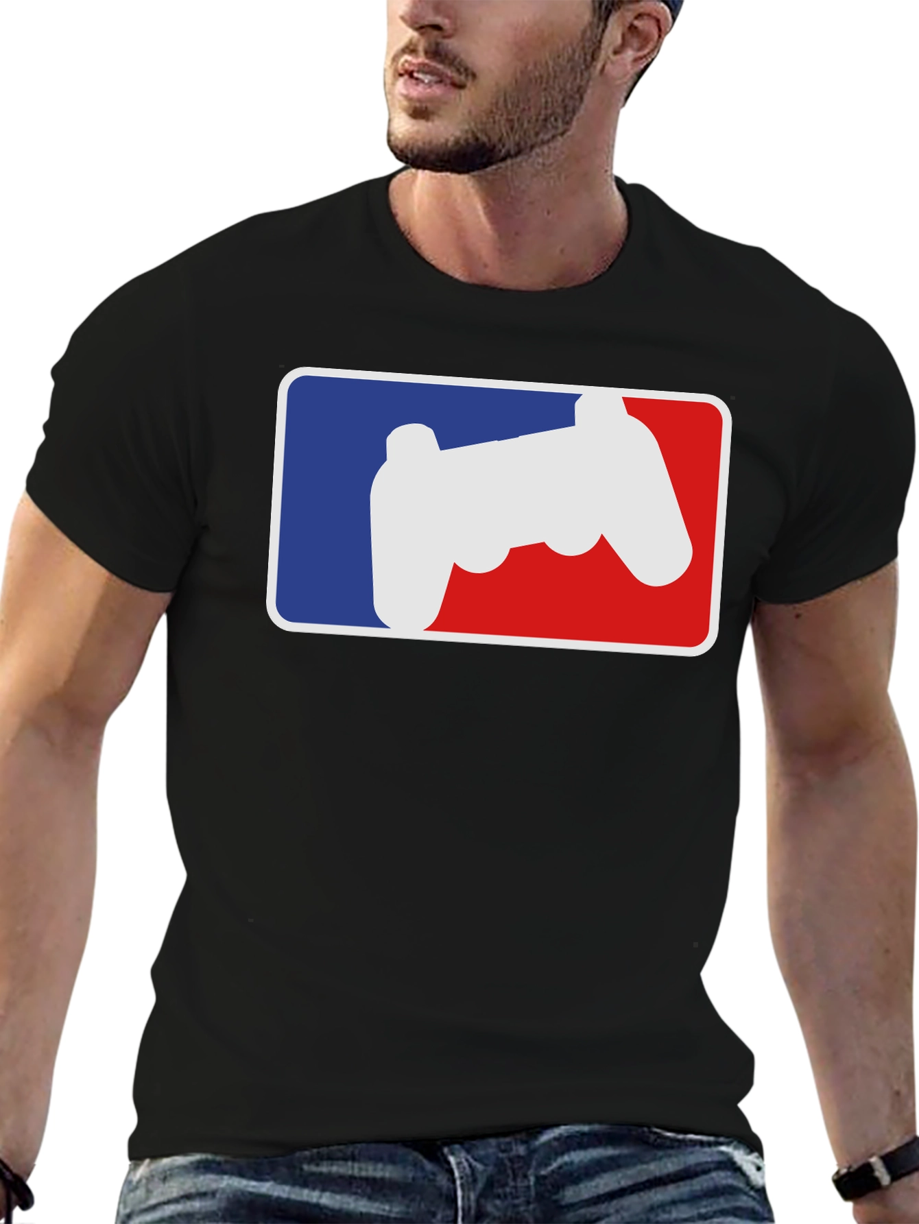 Gamer Controller Logo T-Shirt - Black