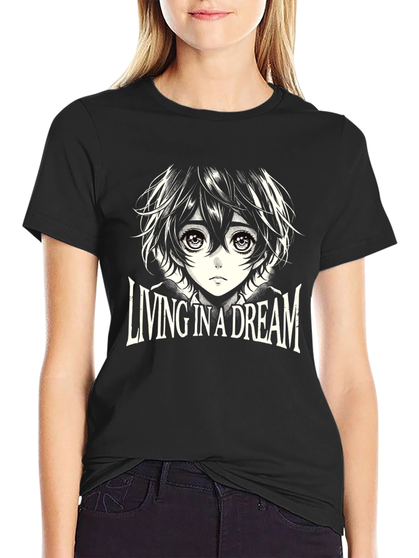 Anime Living in a Dream Graphic Tee