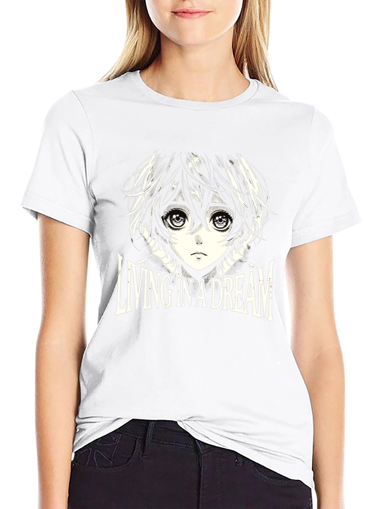 Anime Living in a Dream Graphic Tee