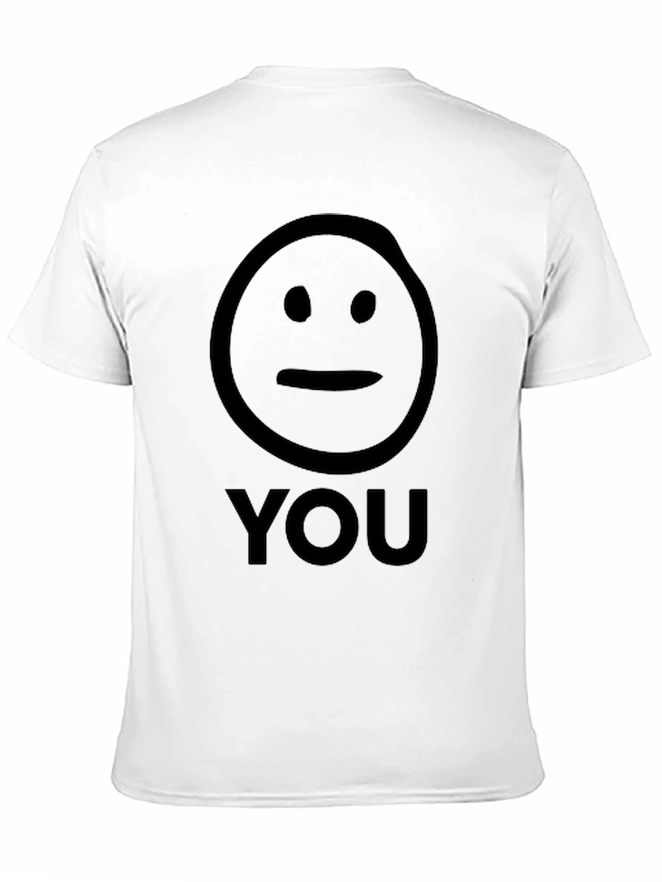 Neutral Face You Graphic T-Shirt - Unisex Black Tee