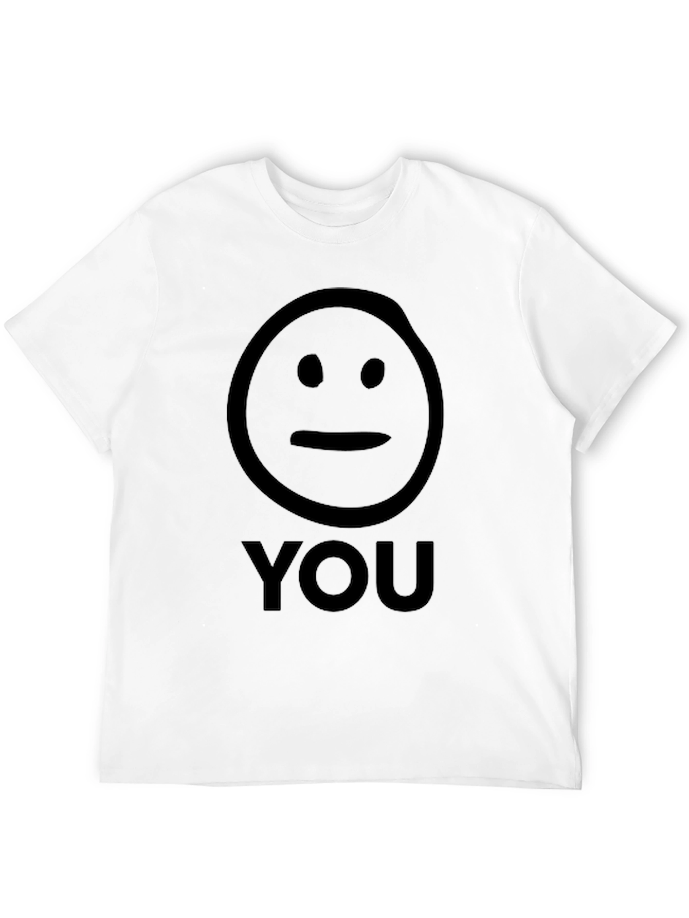 Neutral Face You Graphic T-Shirt - Unisex Black Tee