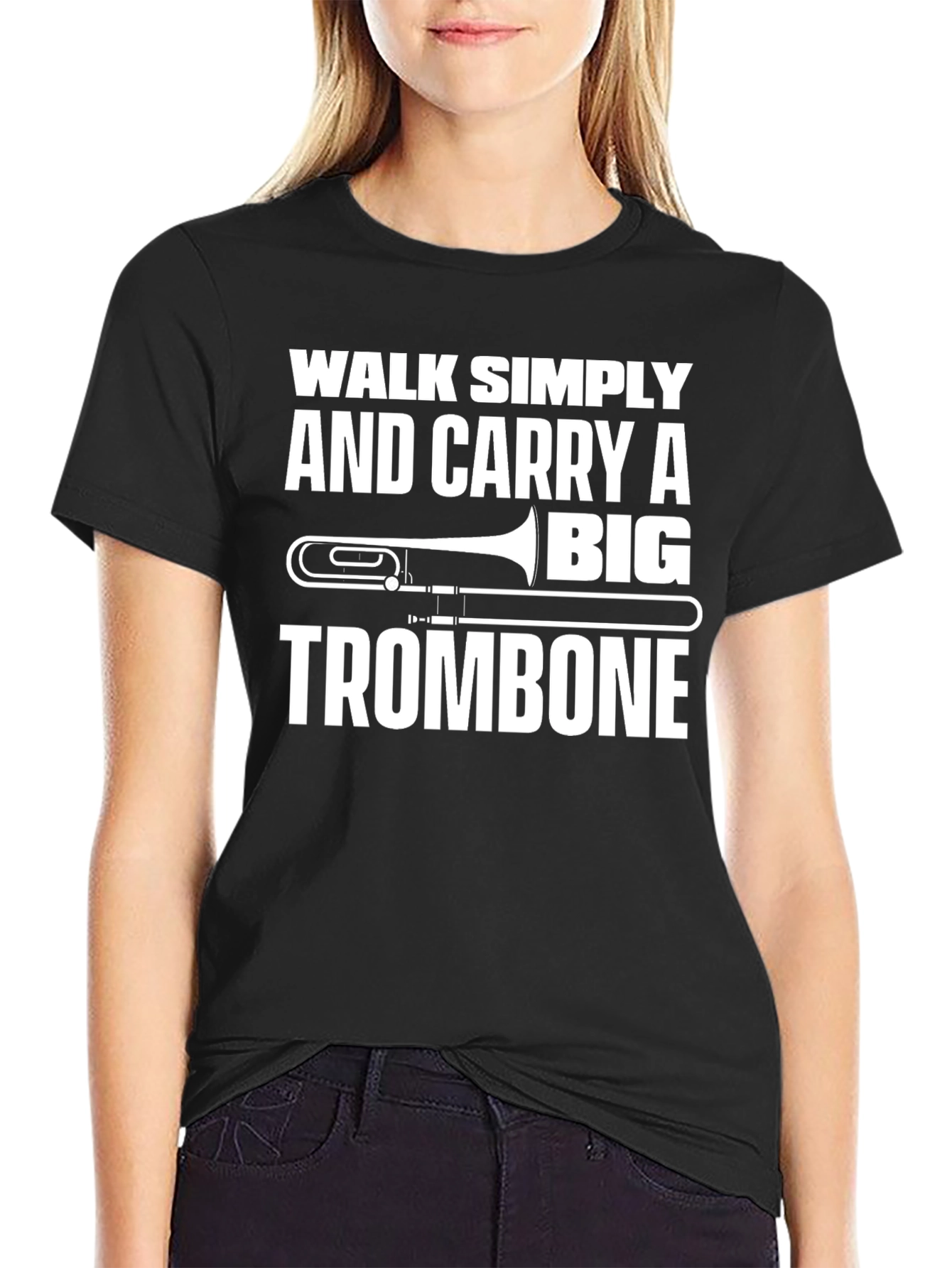 Walk Simply Trombone Graphic Tee