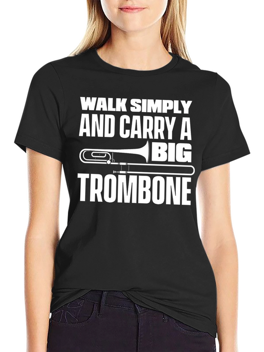 Walk Simply Trombone Graphic Tee
