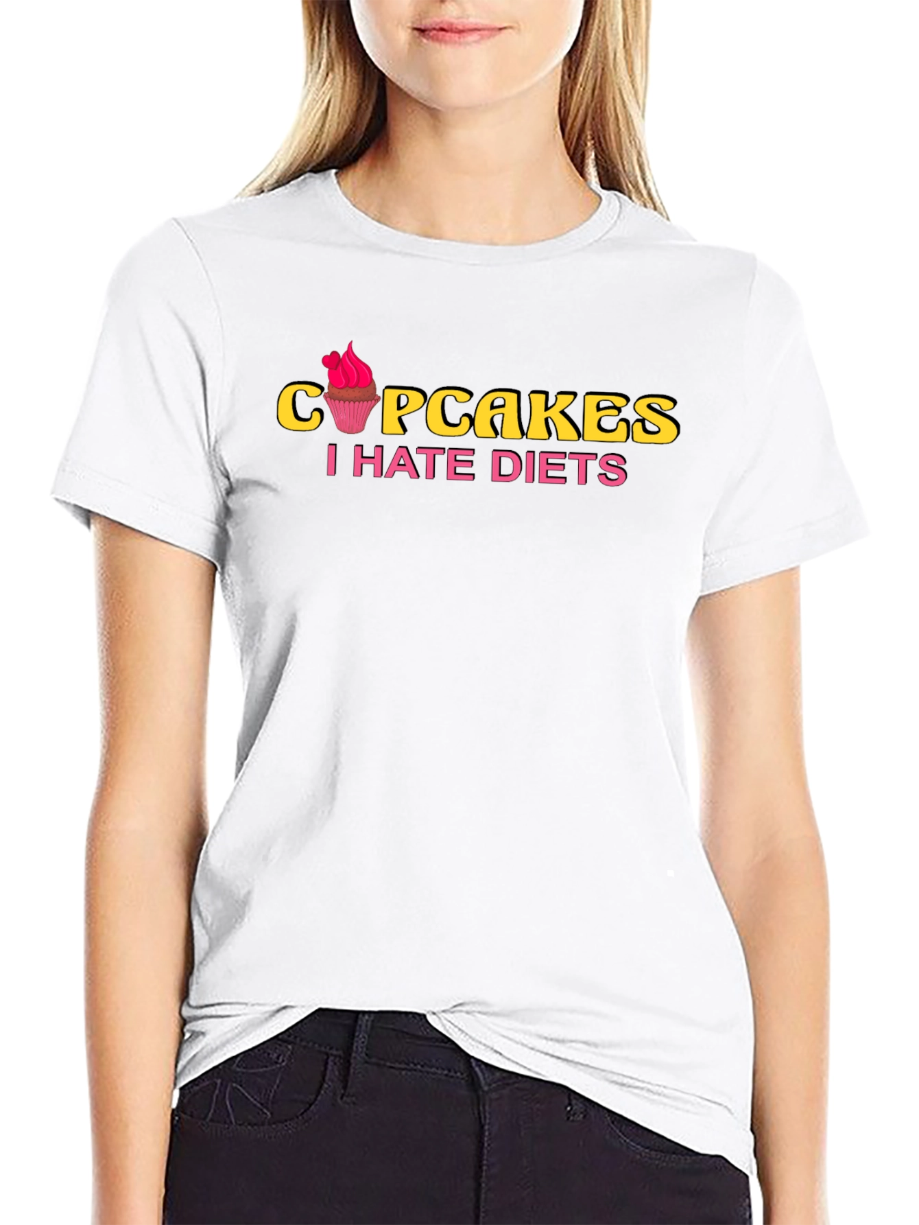 Cupcakes I Hate Diets Graphic Tee