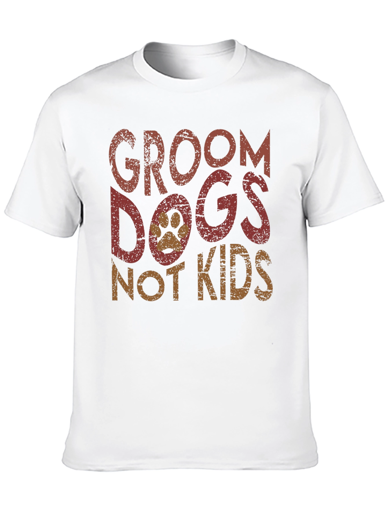 Groom Dogs Not Kids Graphic Tee