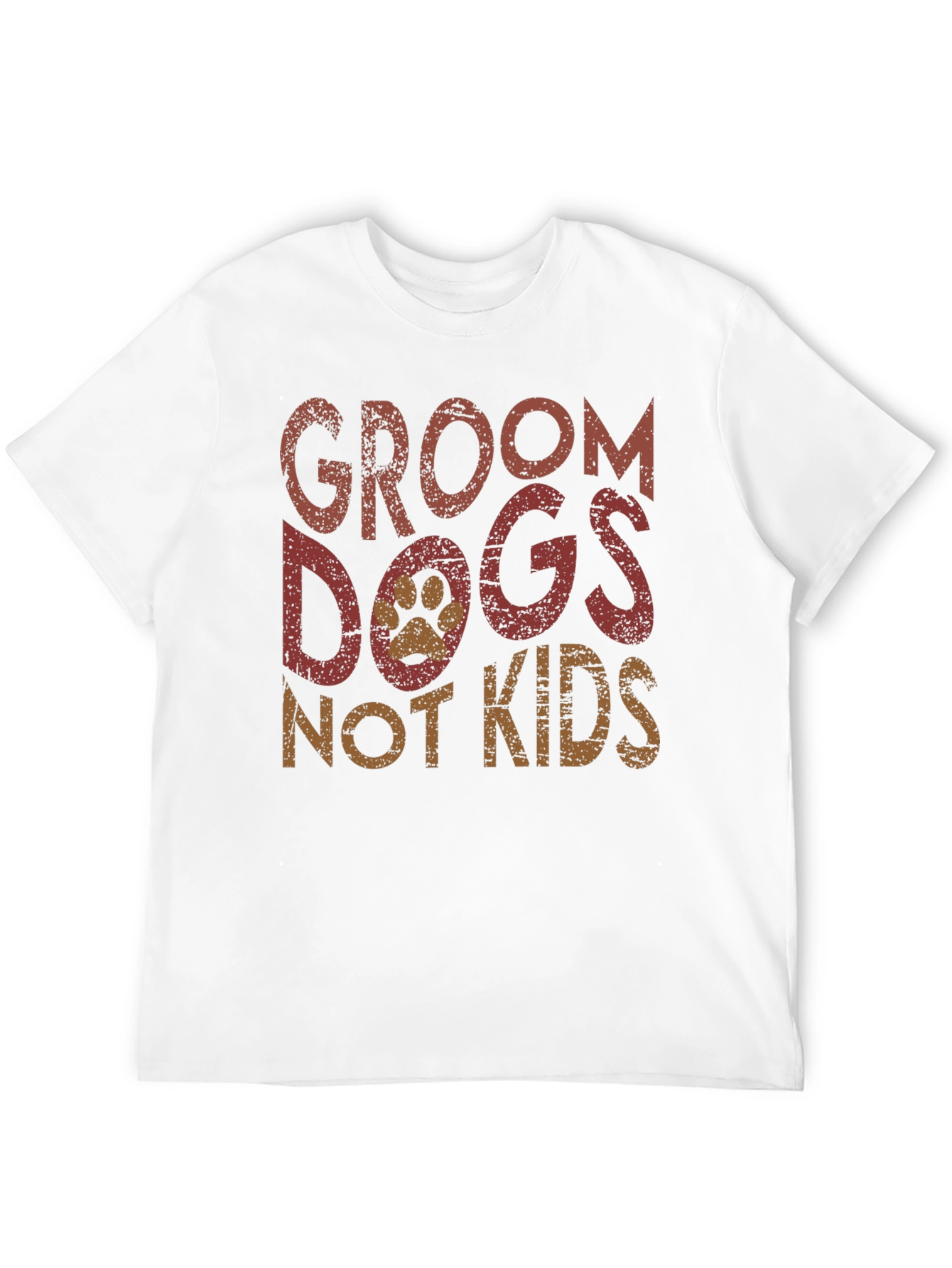 Groom Dogs Not Kids Graphic Tee