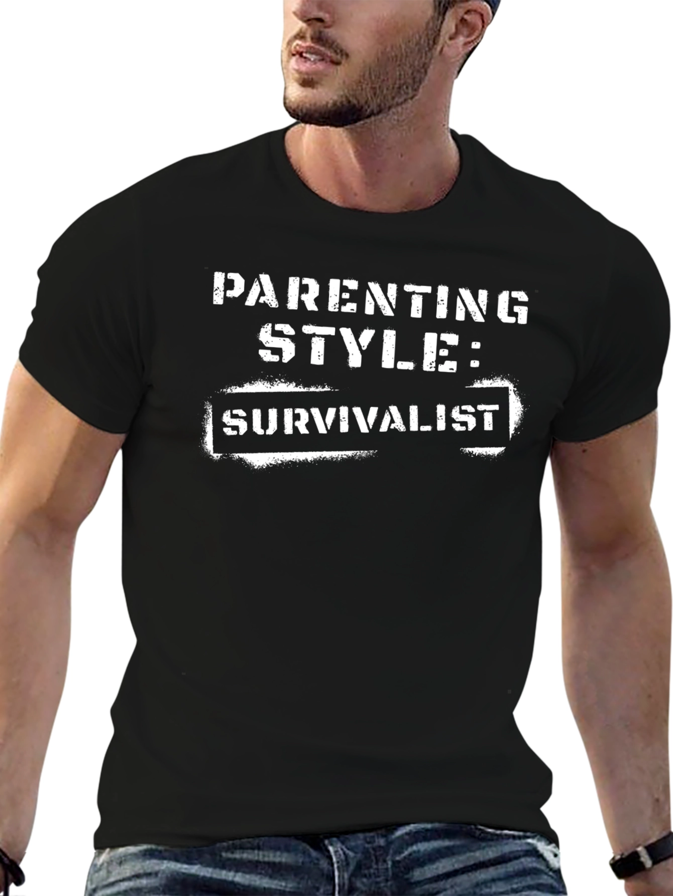 Parenting Style: Survivalist - Funny Graphic T-Shirt