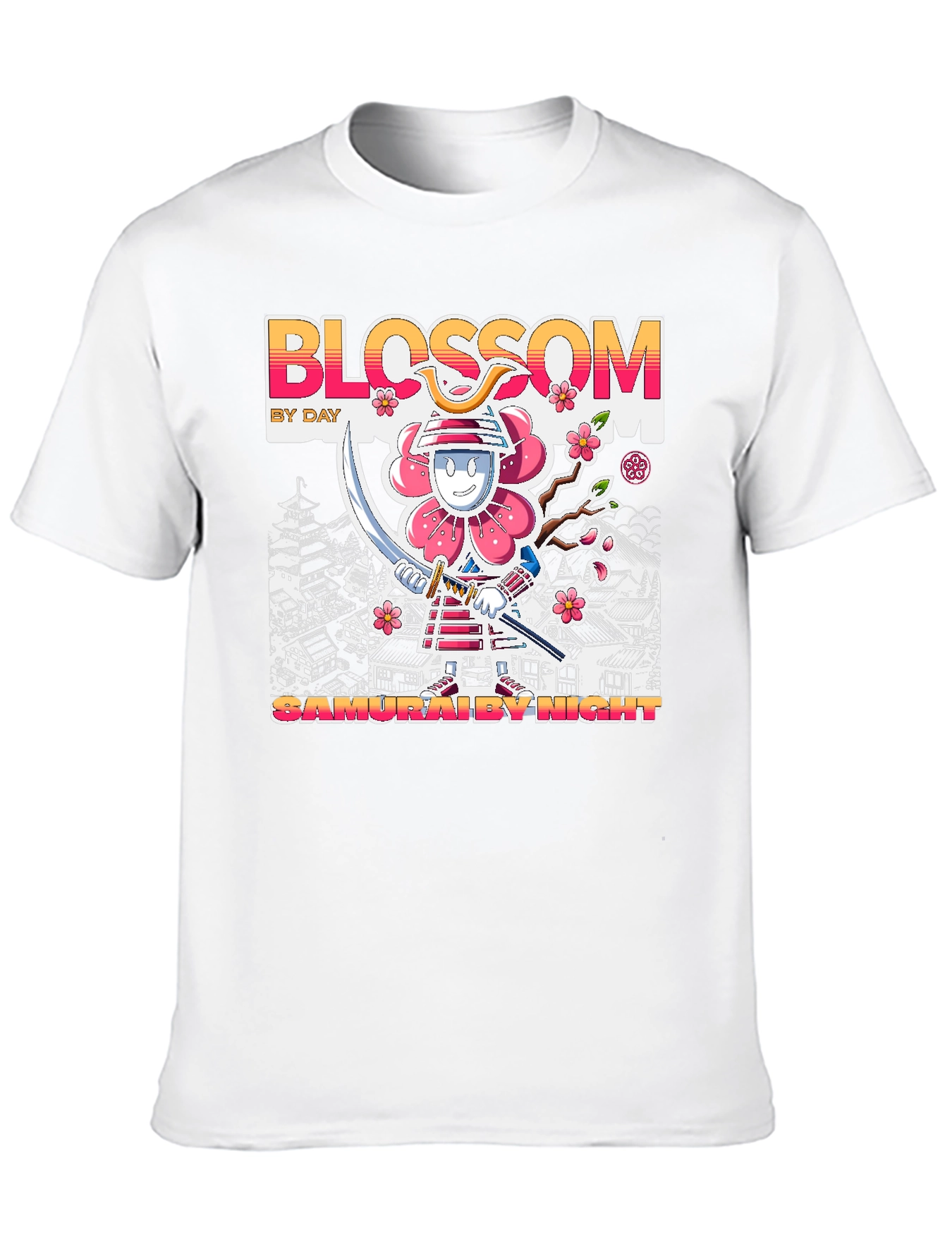 Blossom Samurai Black T-Shirt