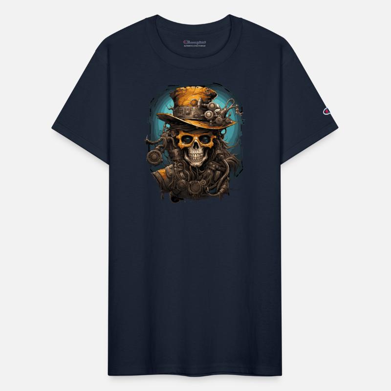 Steampunk zombie skull
