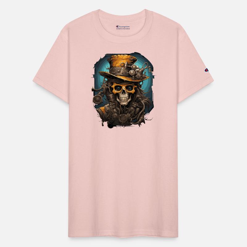 Steampunk zombie skull