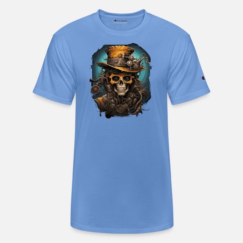 Steampunk zombie skull