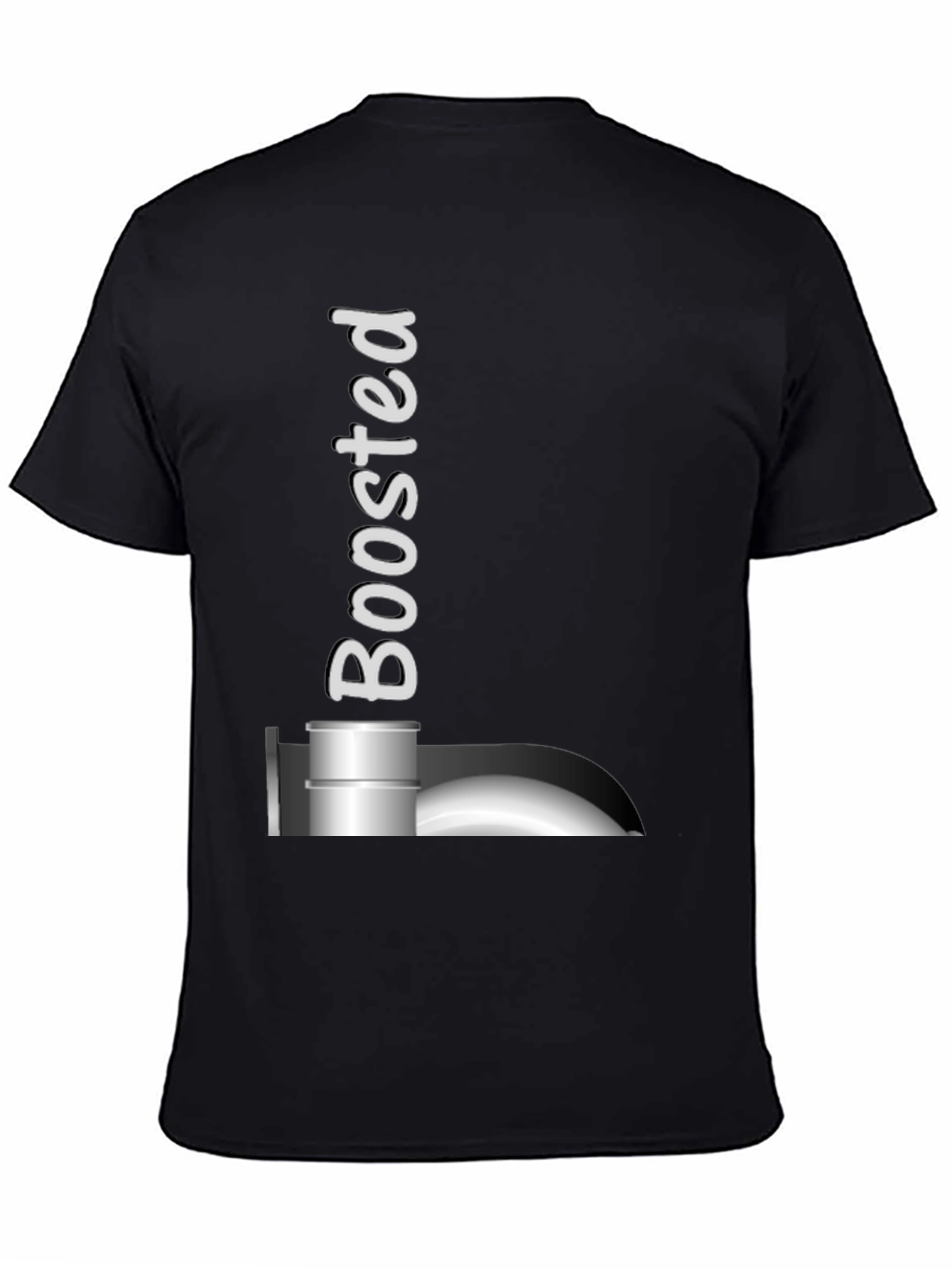 Boosted Black T-Shirt: Turbocharged Style!