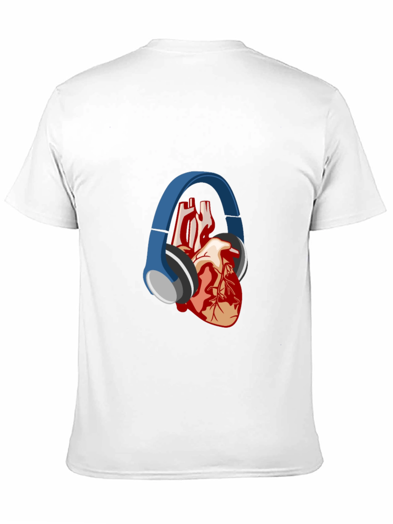 Heartbeat Headphones T-Shirt - Music Lover Tee