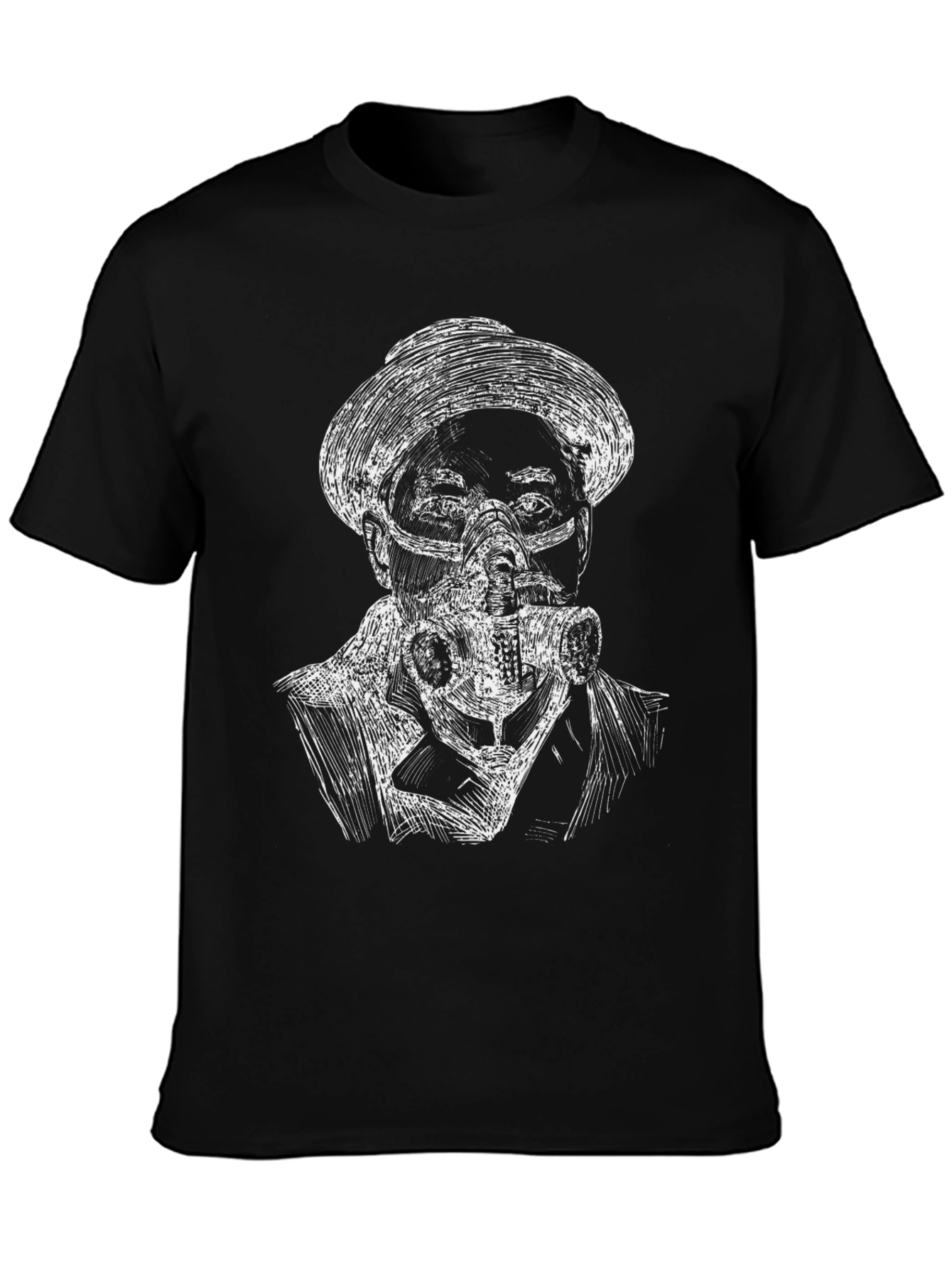 Steampunk Mask Tee - Edgy Graphic T-Shirt