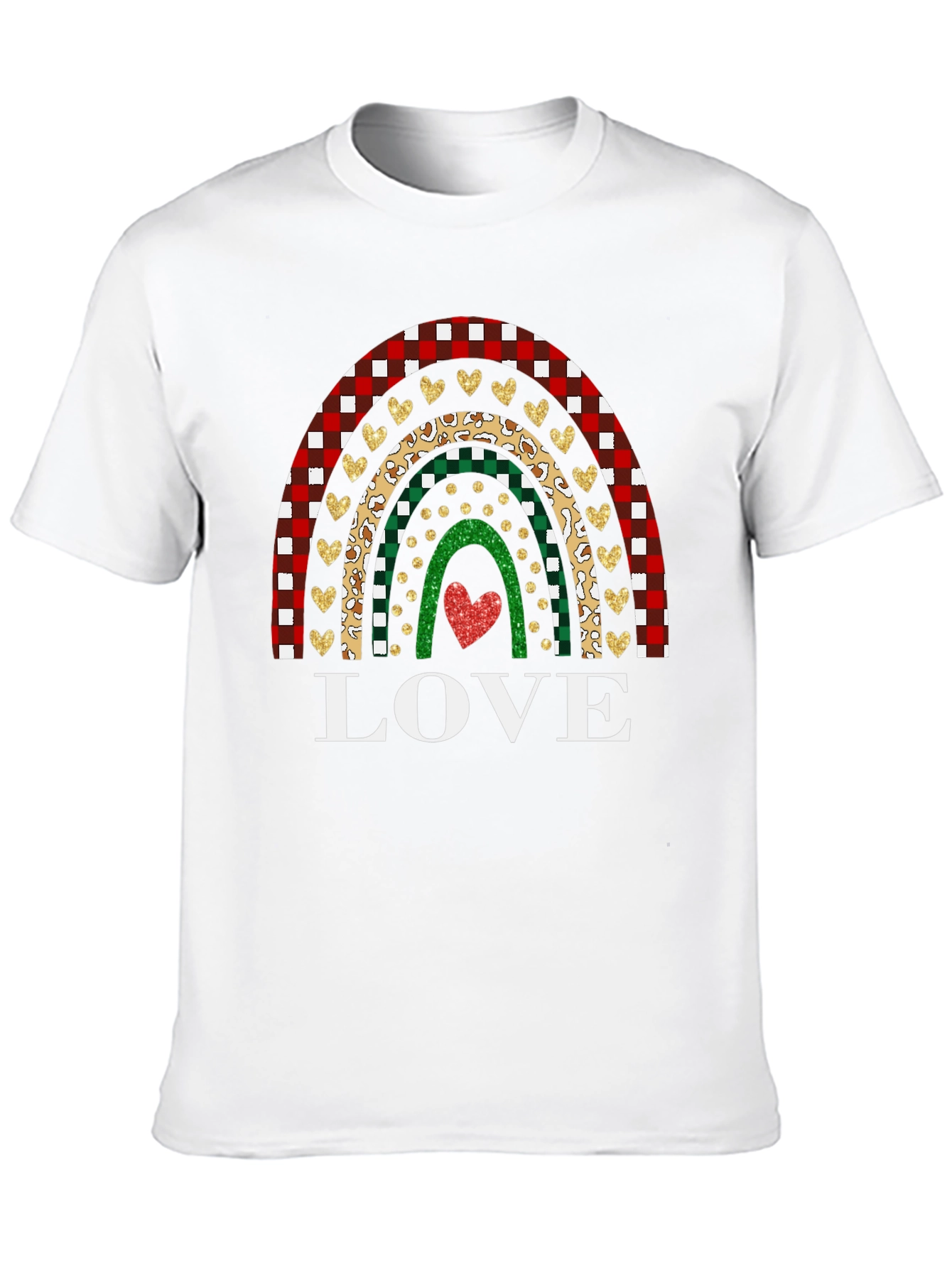 Love Rainbow Graphic Tee - Valentines Day Shirt