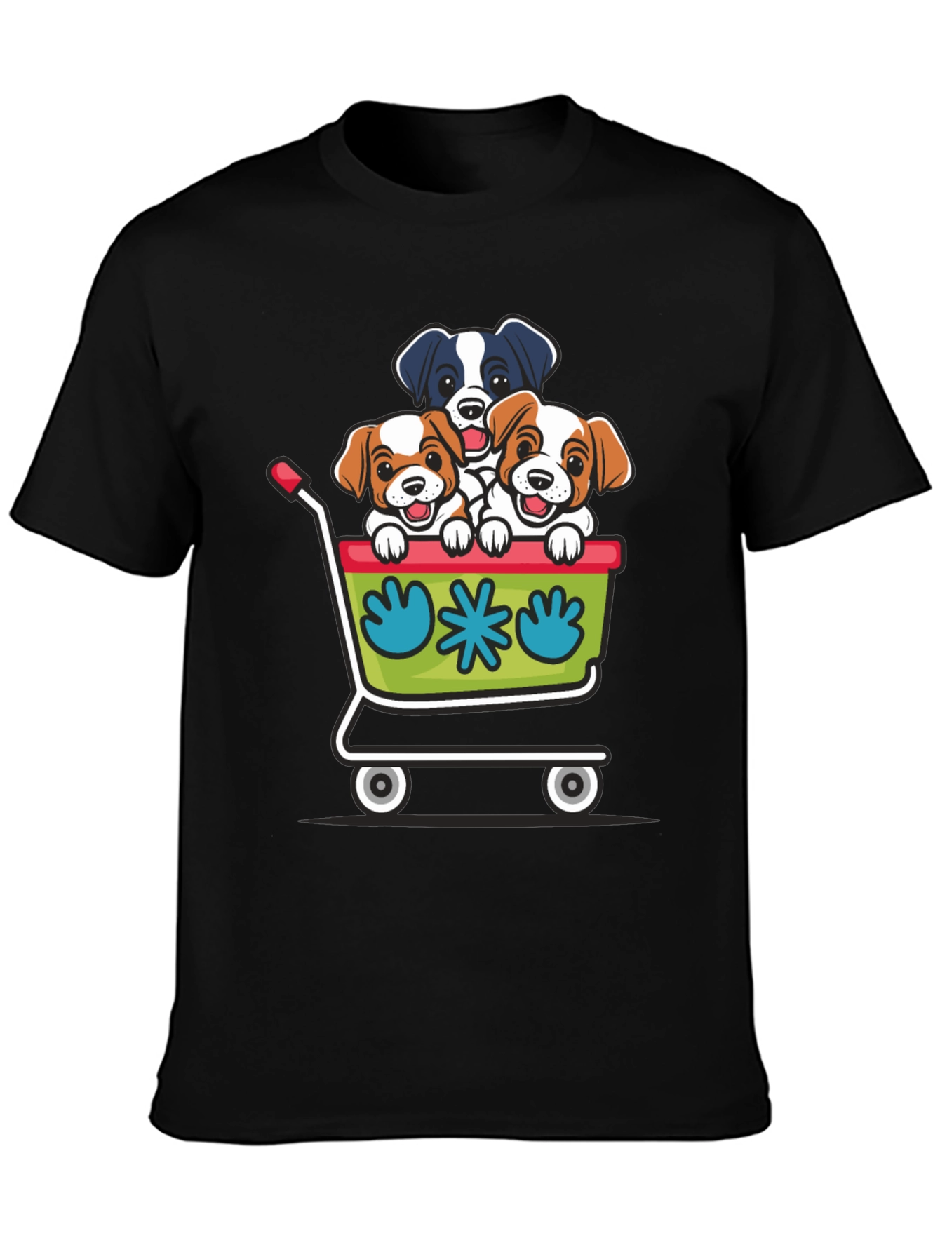 Puppy Cart Graphic Tee