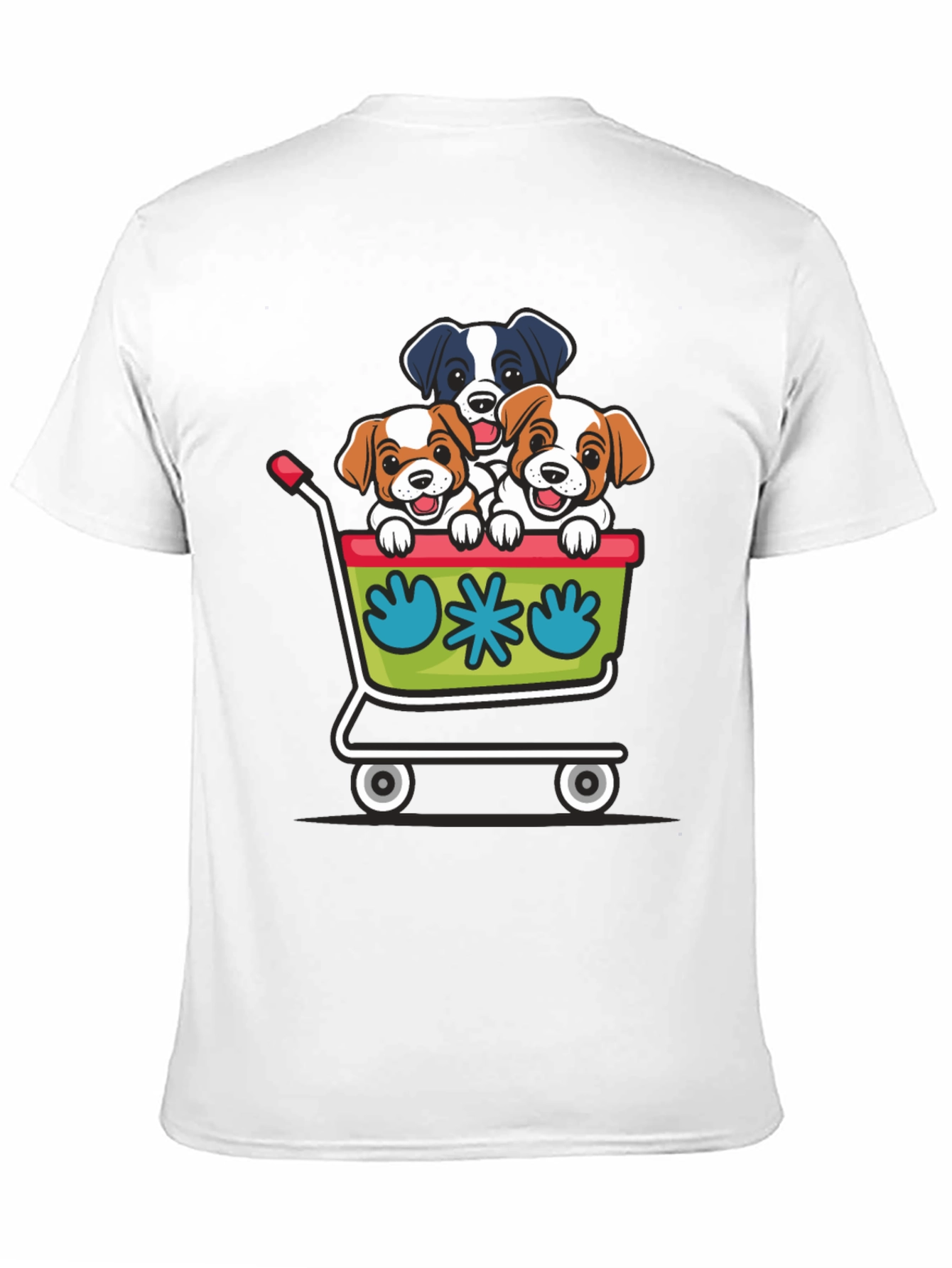 Puppy Cart Graphic Tee