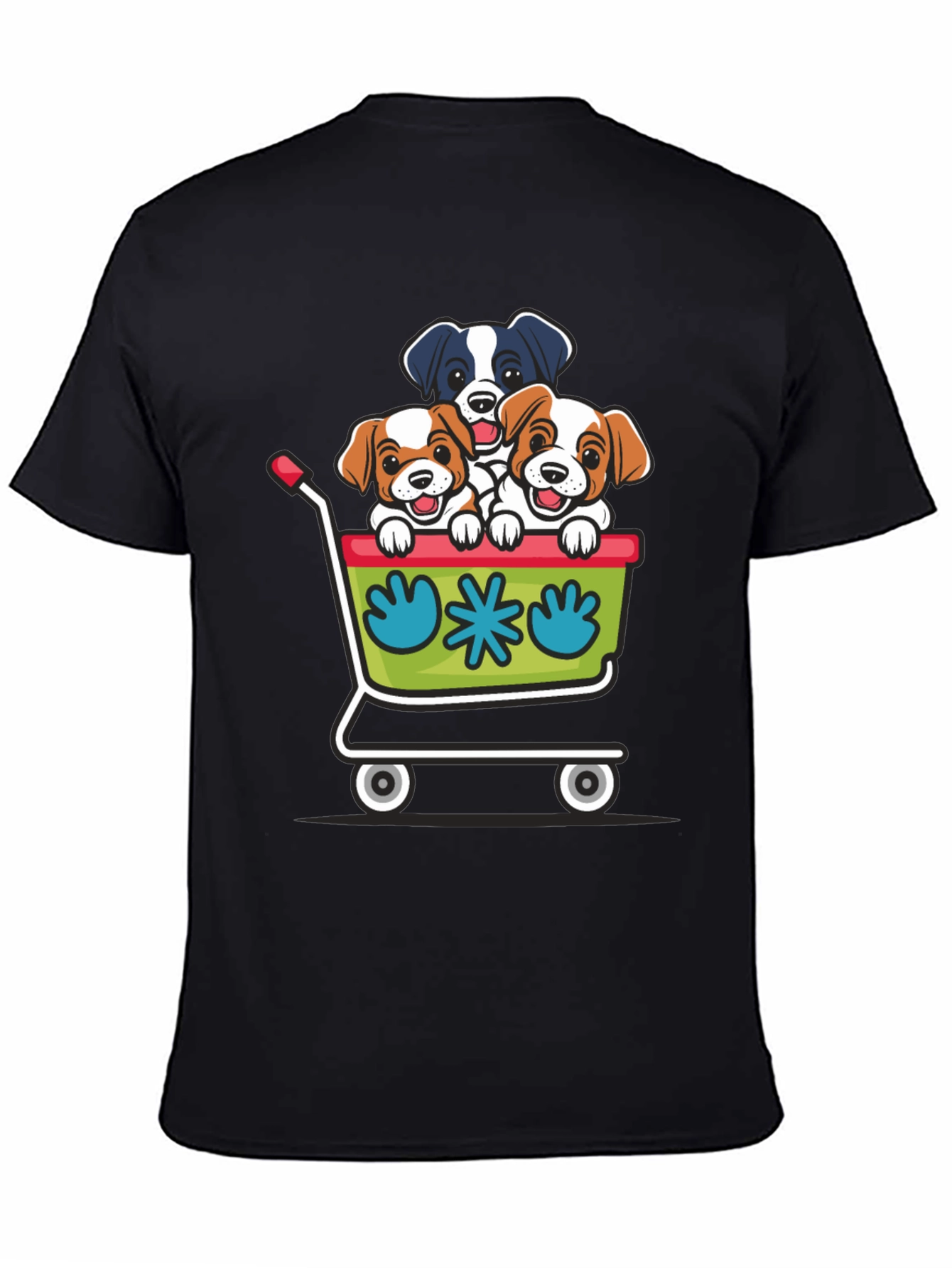 Puppy Cart Graphic Tee
