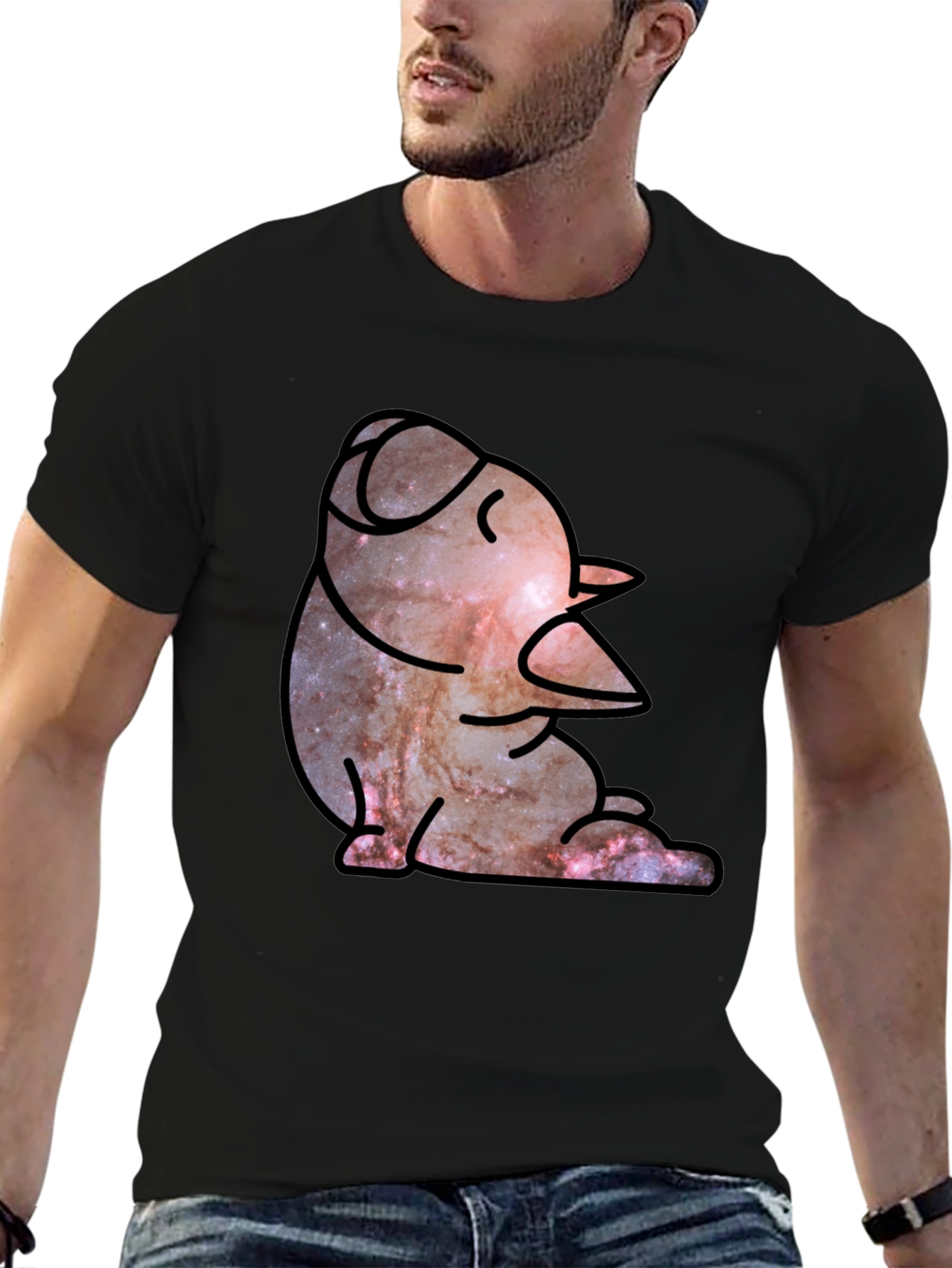 Galaxy Chick T-Shirt - Quirky Space Tee