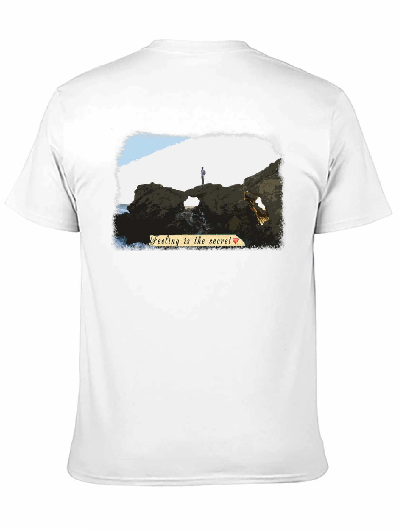 Scenic Beach T-Shirt - Feeling is the Secret