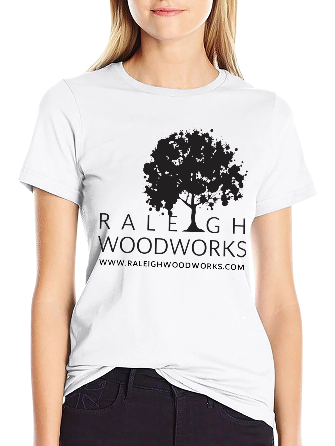 Raleigh Woodworks Black Graphic Tee