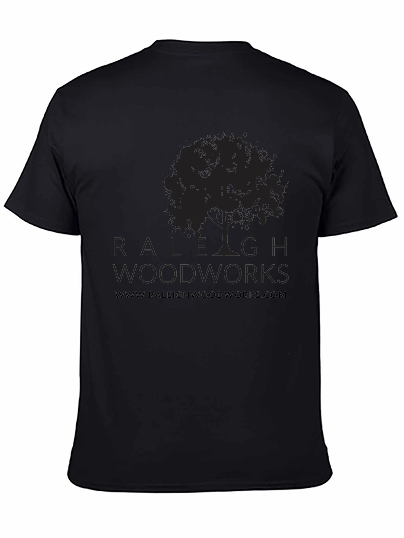 Raleigh Woodworks Black Graphic Tee