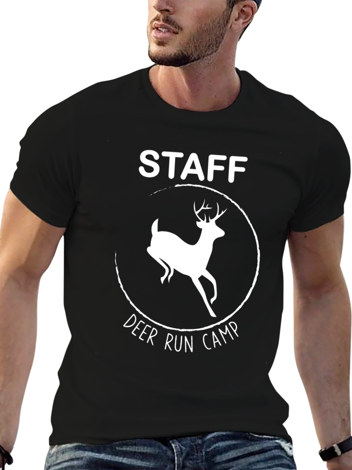 Deer Run Camp Staff T-Shirt Black