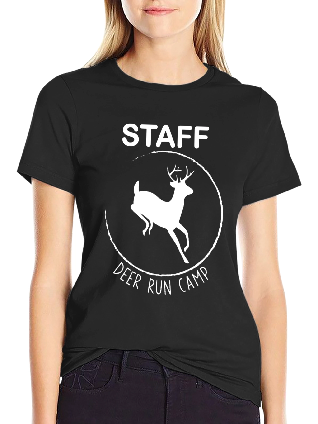 Deer Run Camp Staff T-Shirt Black