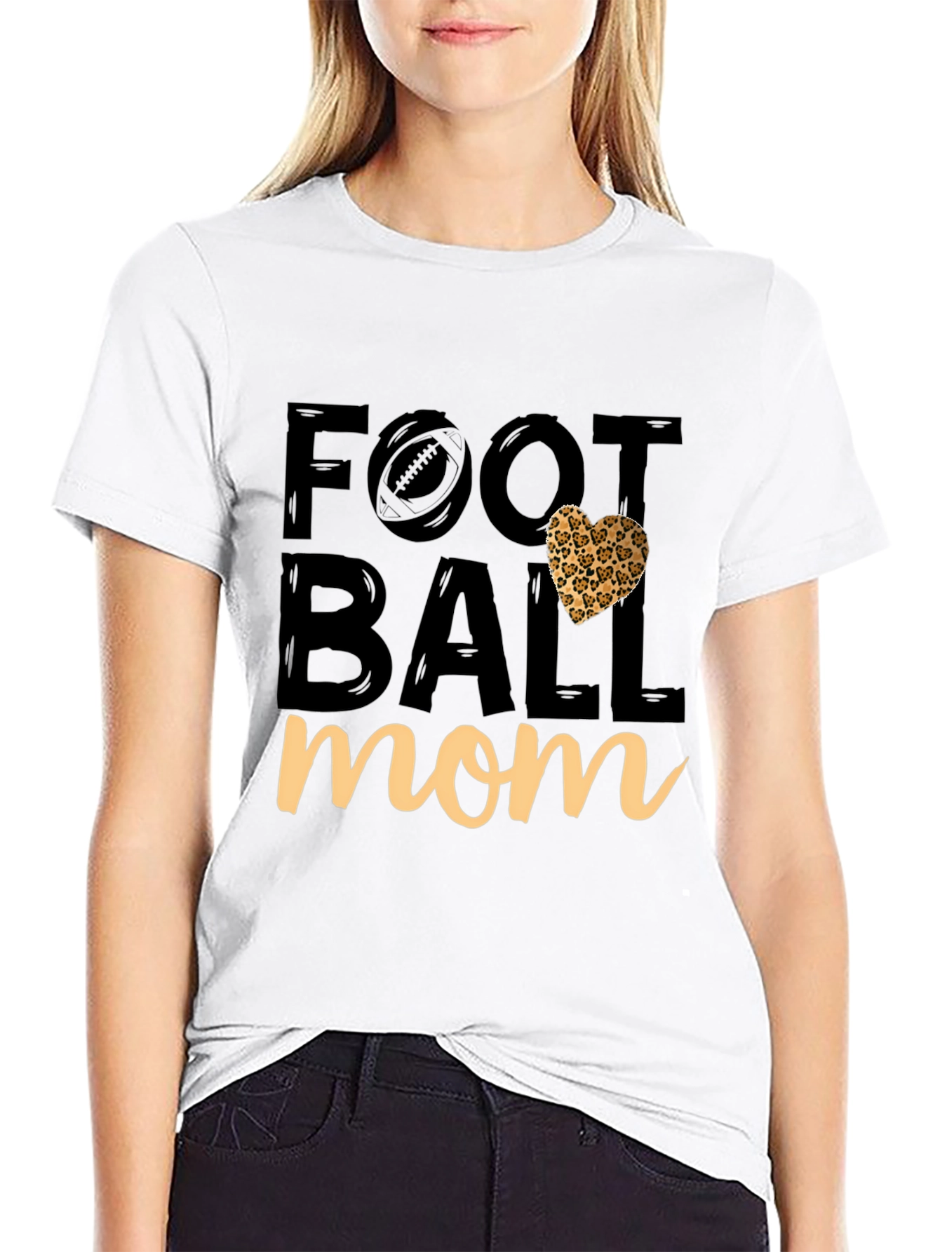 Football Mom Graphic Tee - Game Day Apparel