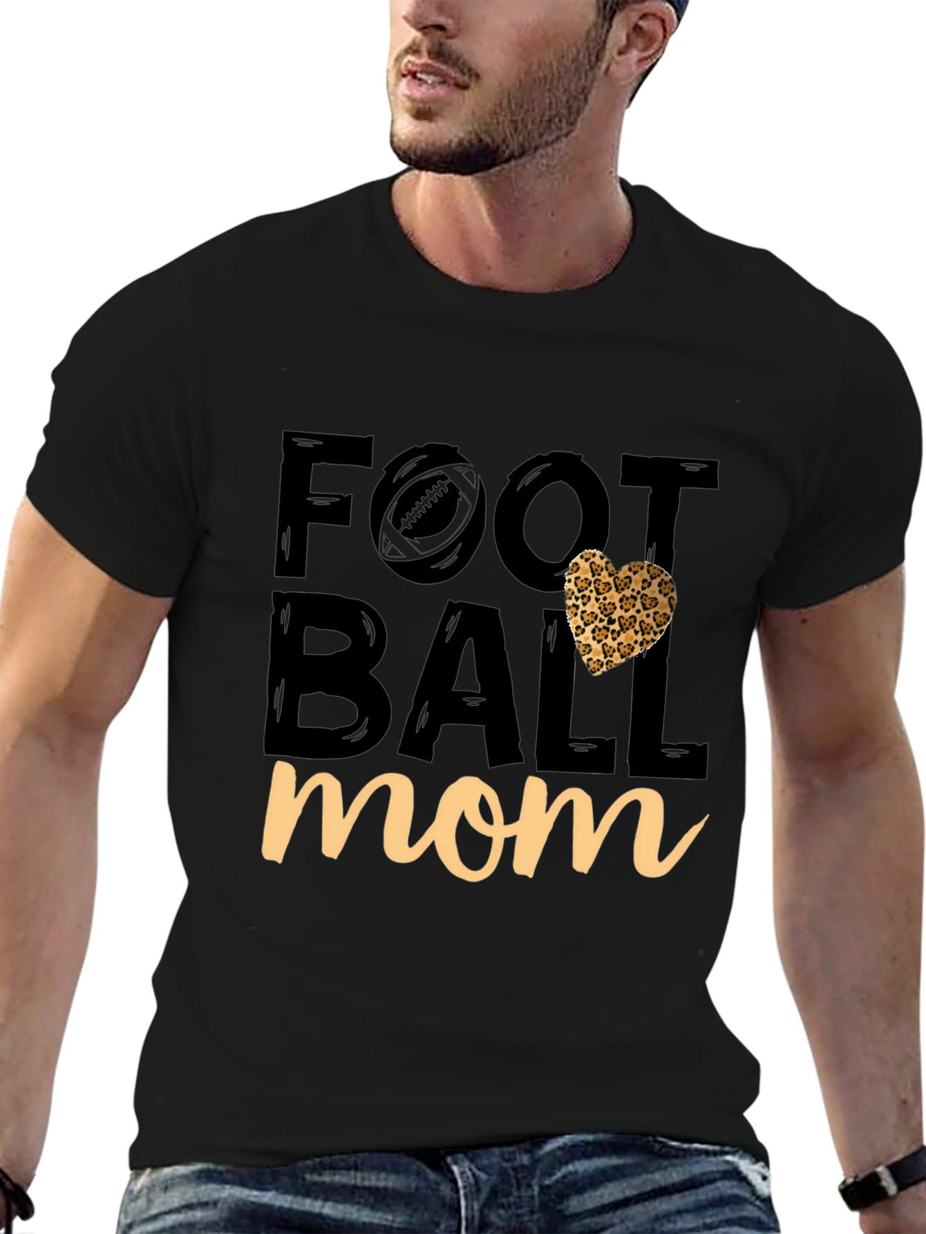 Football Mom Graphic Tee - Game Day Apparel