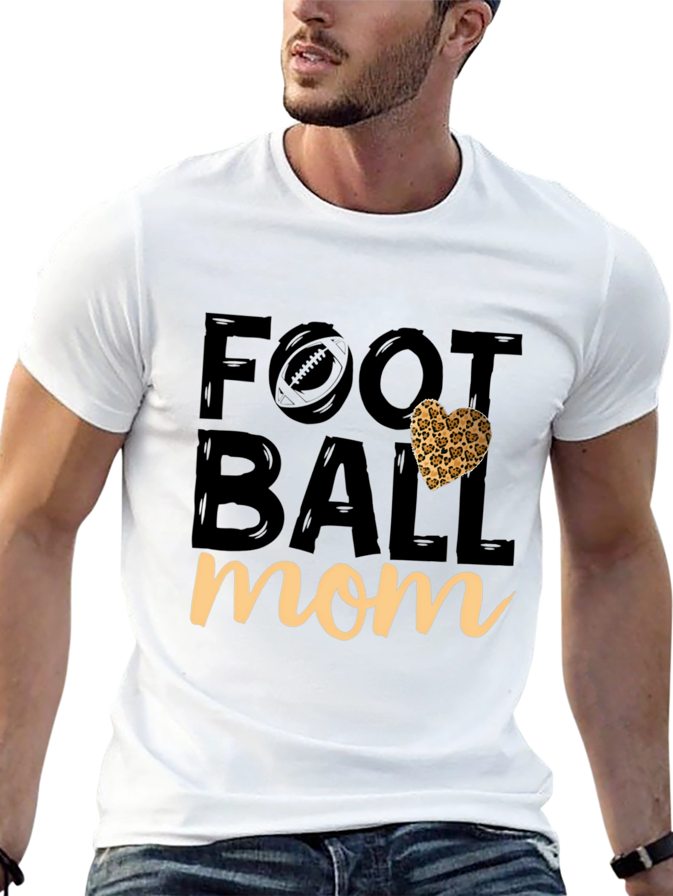 Football Mom Graphic Tee - Game Day Apparel