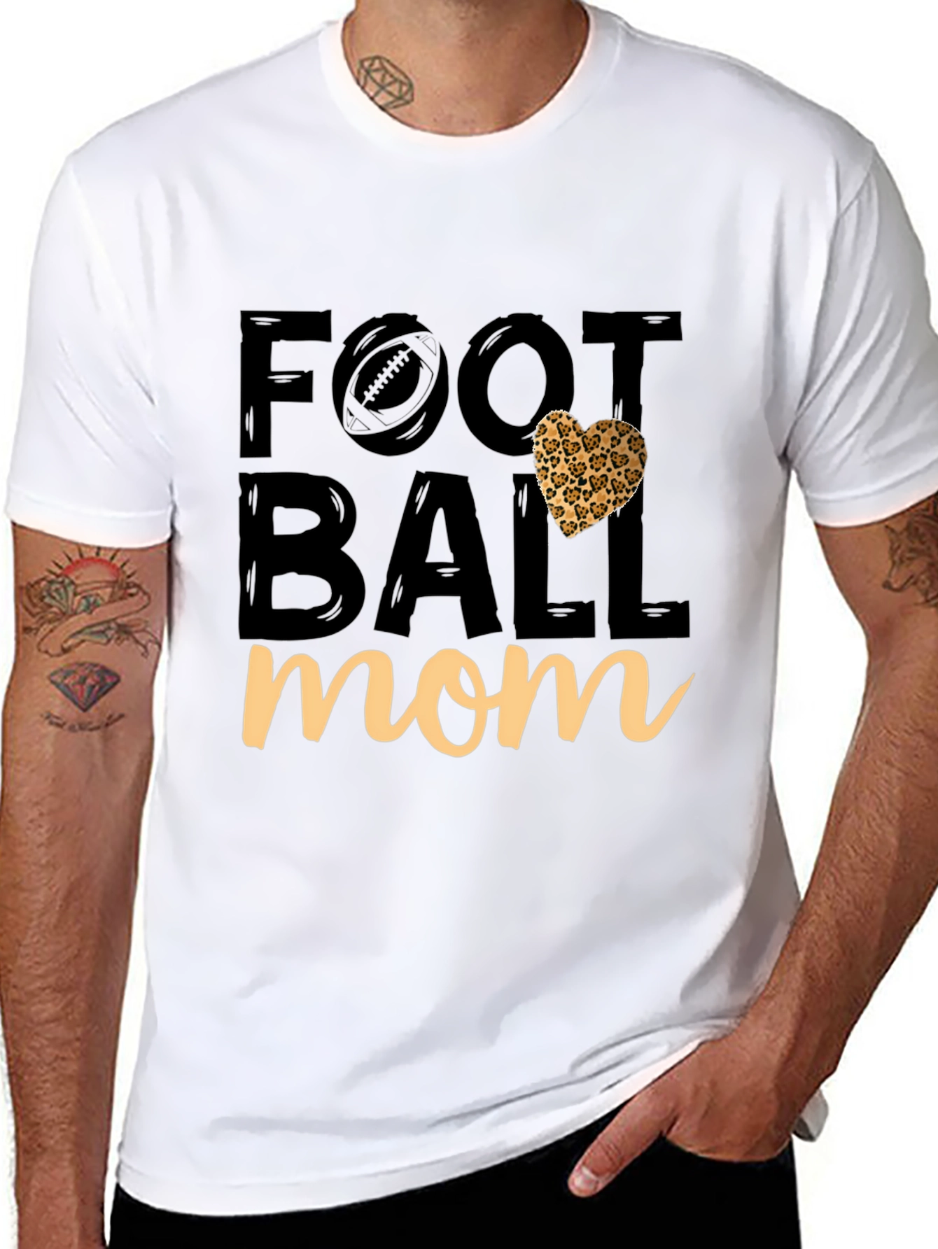 Football Mom Graphic Tee - Game Day Apparel