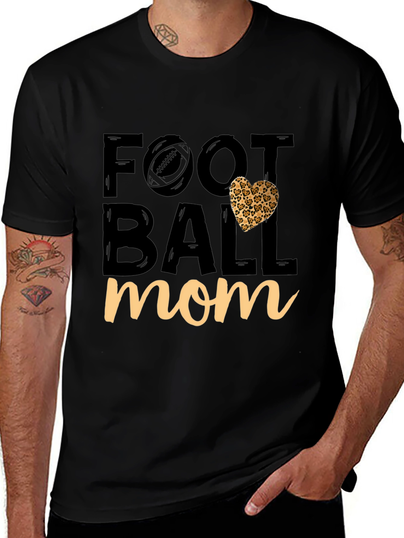 Football Mom Graphic Tee - Game Day Apparel