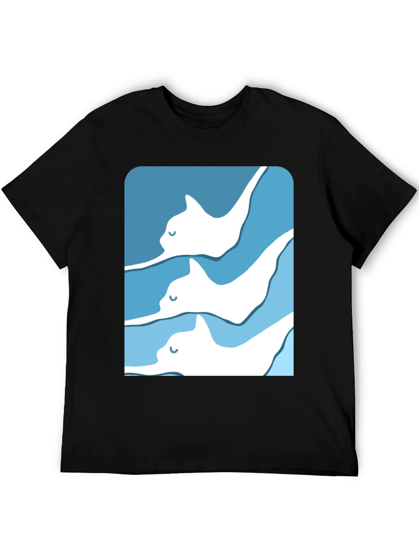 Manta Ray Graphic Tee - Cool Ocean Design T-Shirt