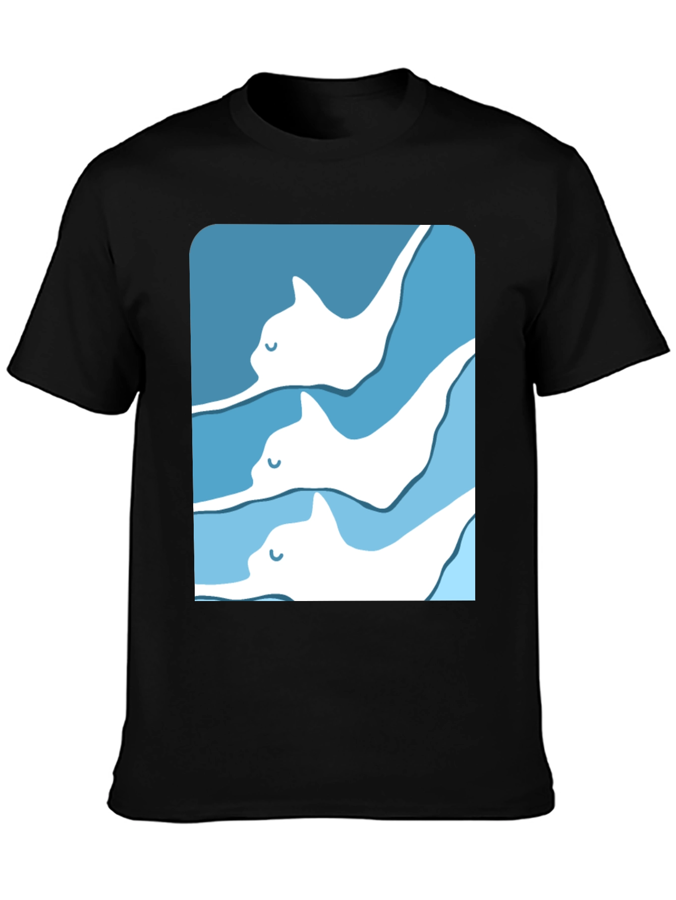 Manta Ray Graphic Tee - Cool Ocean Design T-Shirt