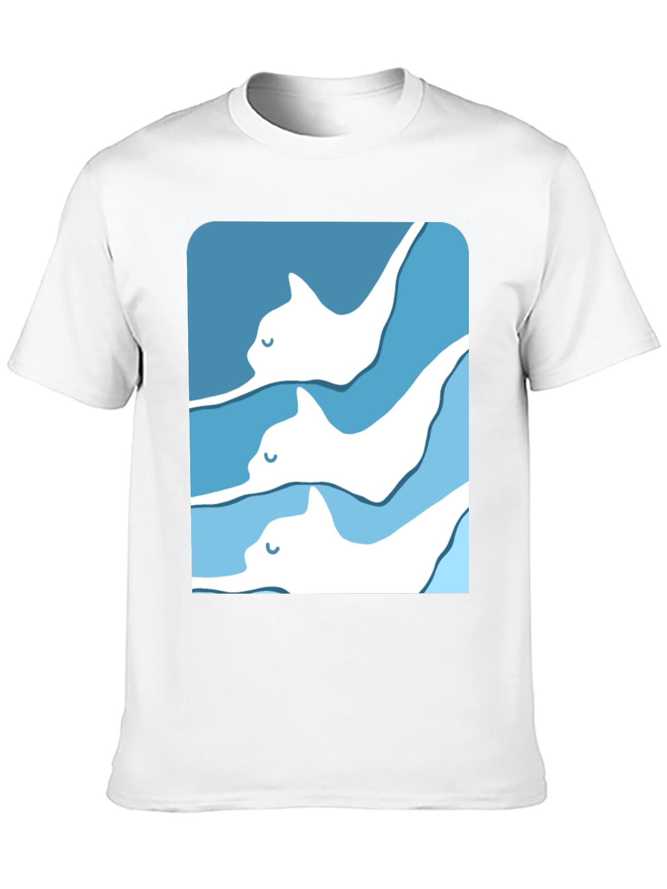 Manta Ray Graphic Tee - Cool Ocean Design T-Shirt
