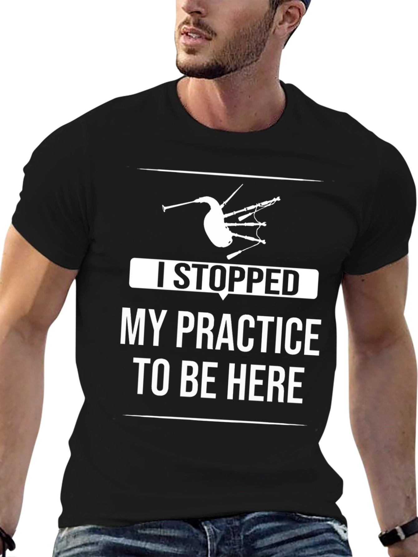Bagpipe Practice T-Shirt - Funny Musician Tee