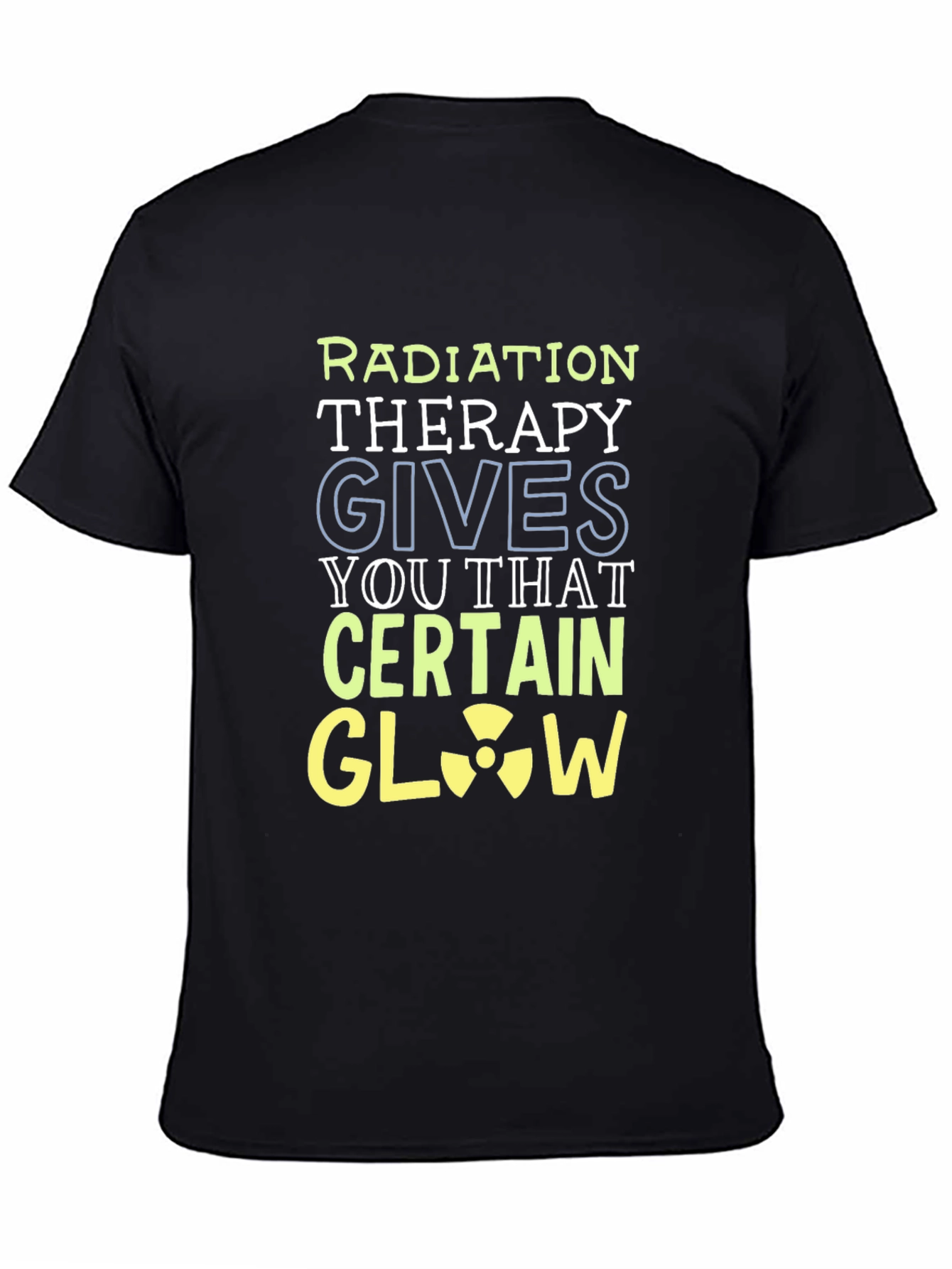 Radiation Therapy Glow Black Graphic T-Shirt