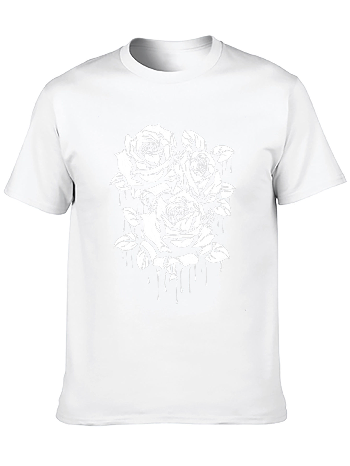 Black Rose Drip Graphic Tee | Trendy Streetwear