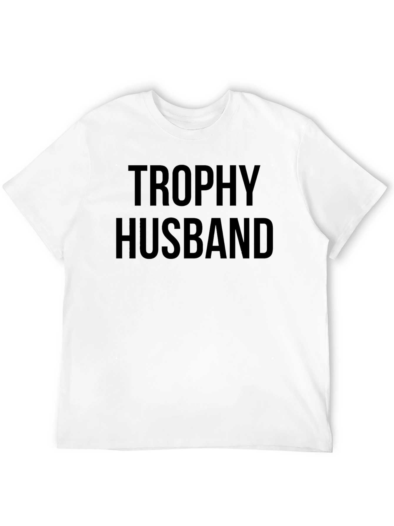 Trophy Husband Graphic Tee - Black Cotton T-Shirt