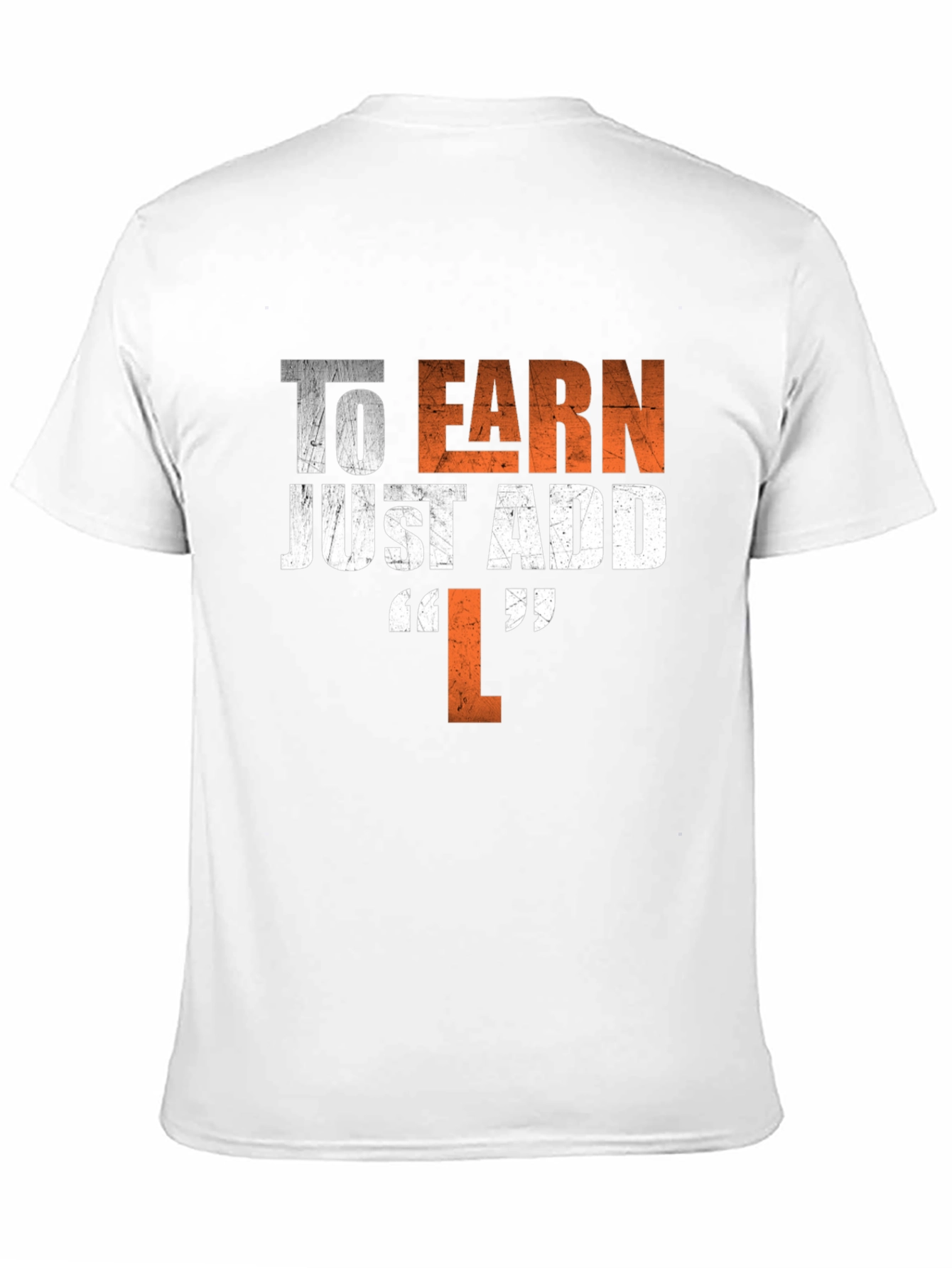 To Earn Just Add L Black Graphic T-Shirt