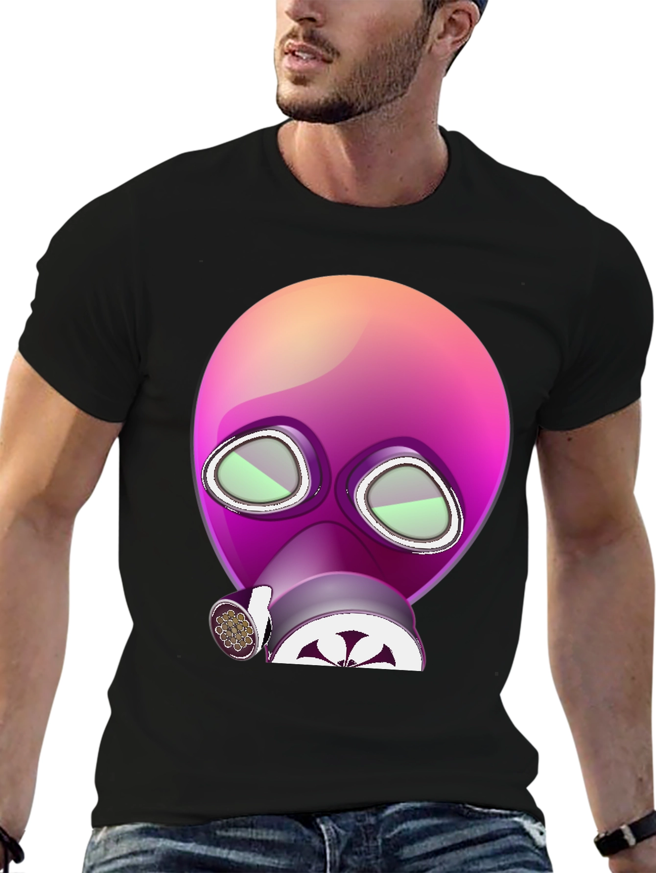 Gas Mask Graphic Tee - Cool Streetwear Design