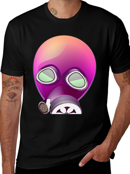 Gas Mask Graphic Tee - Cool Streetwear Design